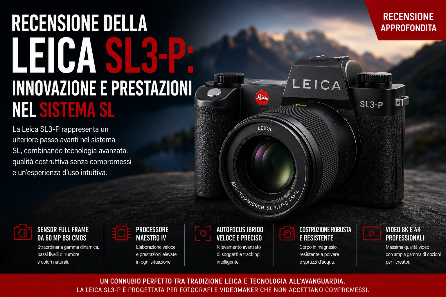Recensione della Leica SL3-P: Innovazione e Prestazioni nel Sistema SL