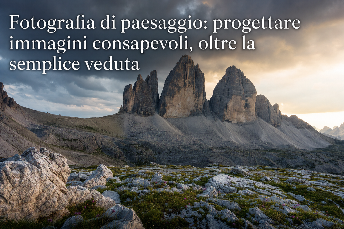 Fotografia di paesaggio: progettare immagini consapevoli, oltre la semplice veduta