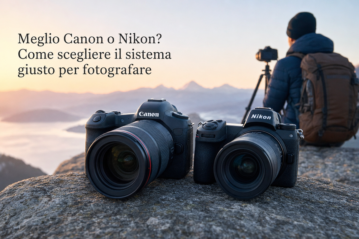 Meglio Canon o Nikon? Come scegliere il sistema giusto per fotografare