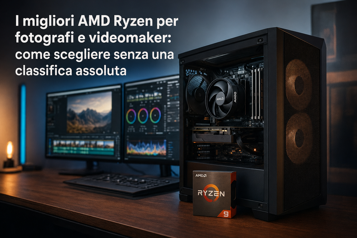 I migliori AMD Ryzen per fotografi e videomaker: come scegliere senza una classifica assoluta