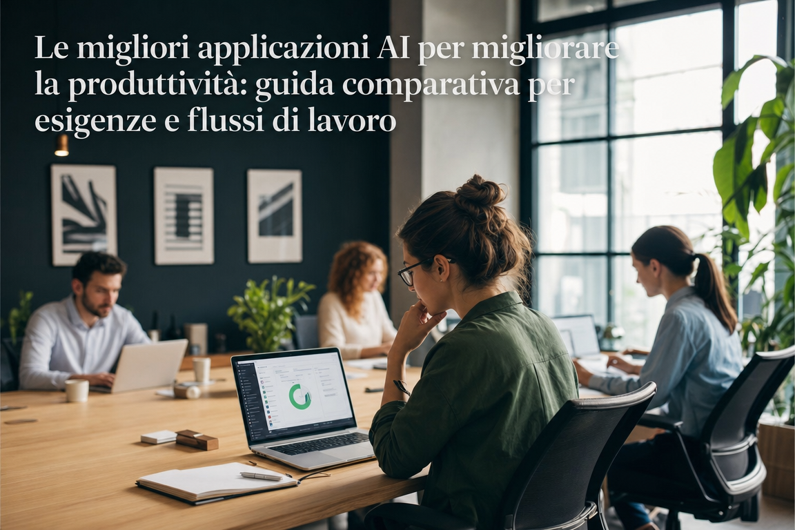 Le migliori applicazioni AI per migliorare la produttività: guida comparativa per esigenze e flussi di lavoro