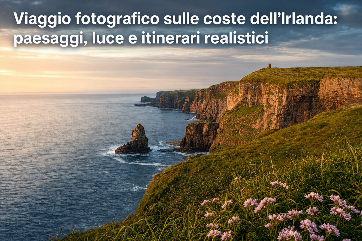 Viaggio fotografico sulle coste dell’Irlanda: paesaggi, luce e itinerari realistici